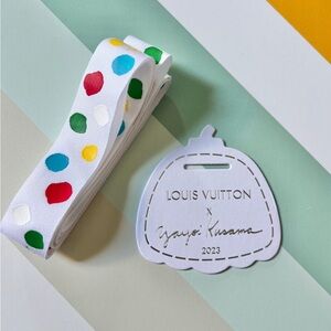 Yayoi Kusama X Louis Vuitton 2023 ribbon and pumpkin card